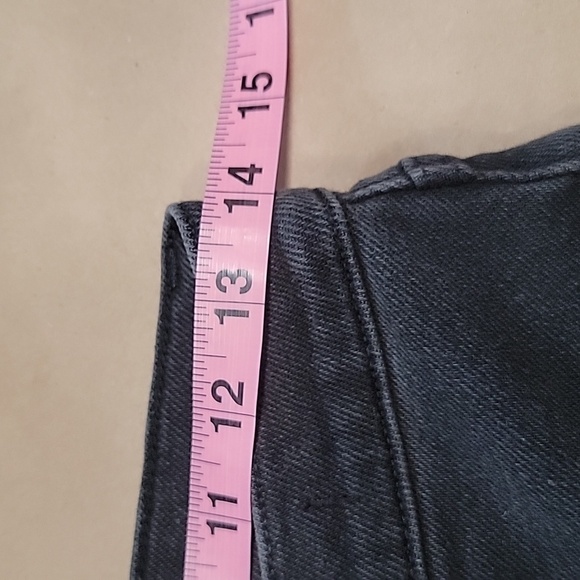 Madewell Size 27 Mid-Rise Kick Out Jeans, Washed Black, Gently Used Condition - Picture 3 of 14